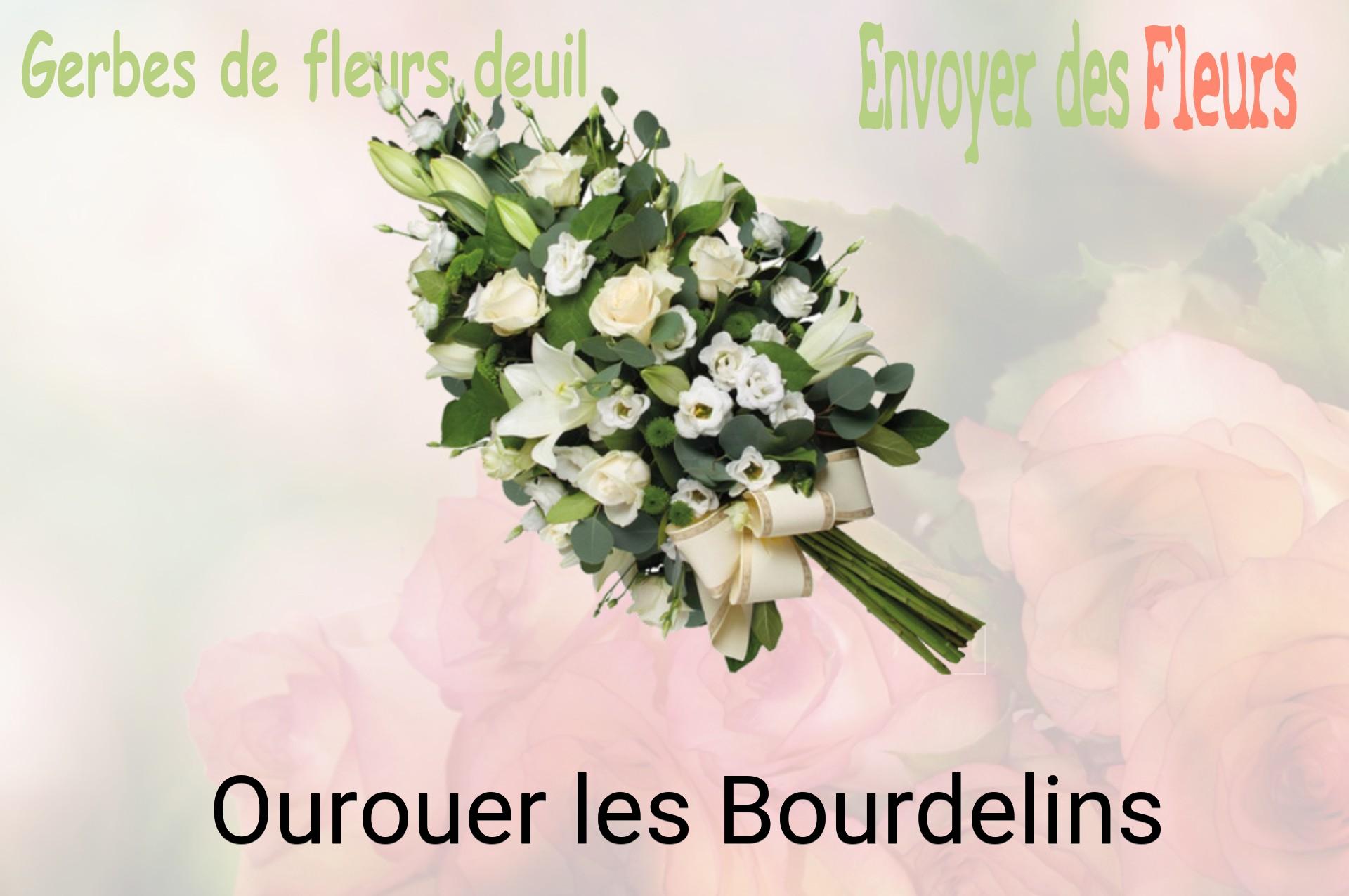 Gerbe de fleurs de deuil livrée à Ourouer-les-Bourdelins